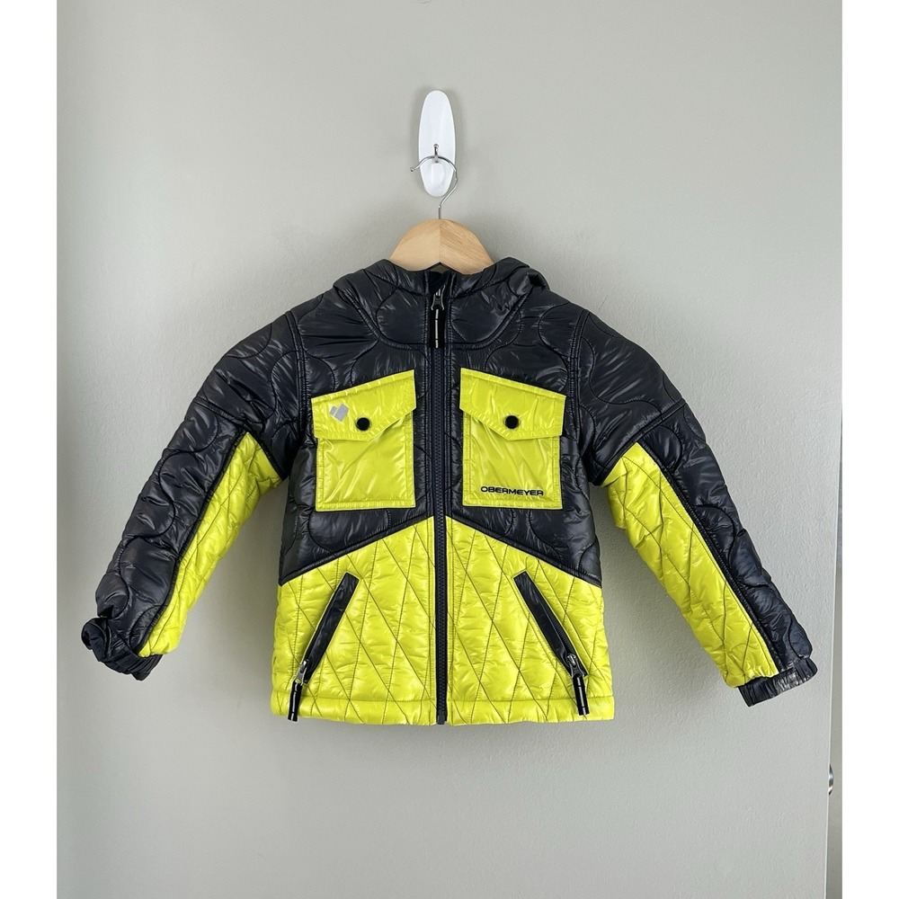Obermeyer Kids I-Grow Ski Snow Jacket Kids Size 4 Color Block
